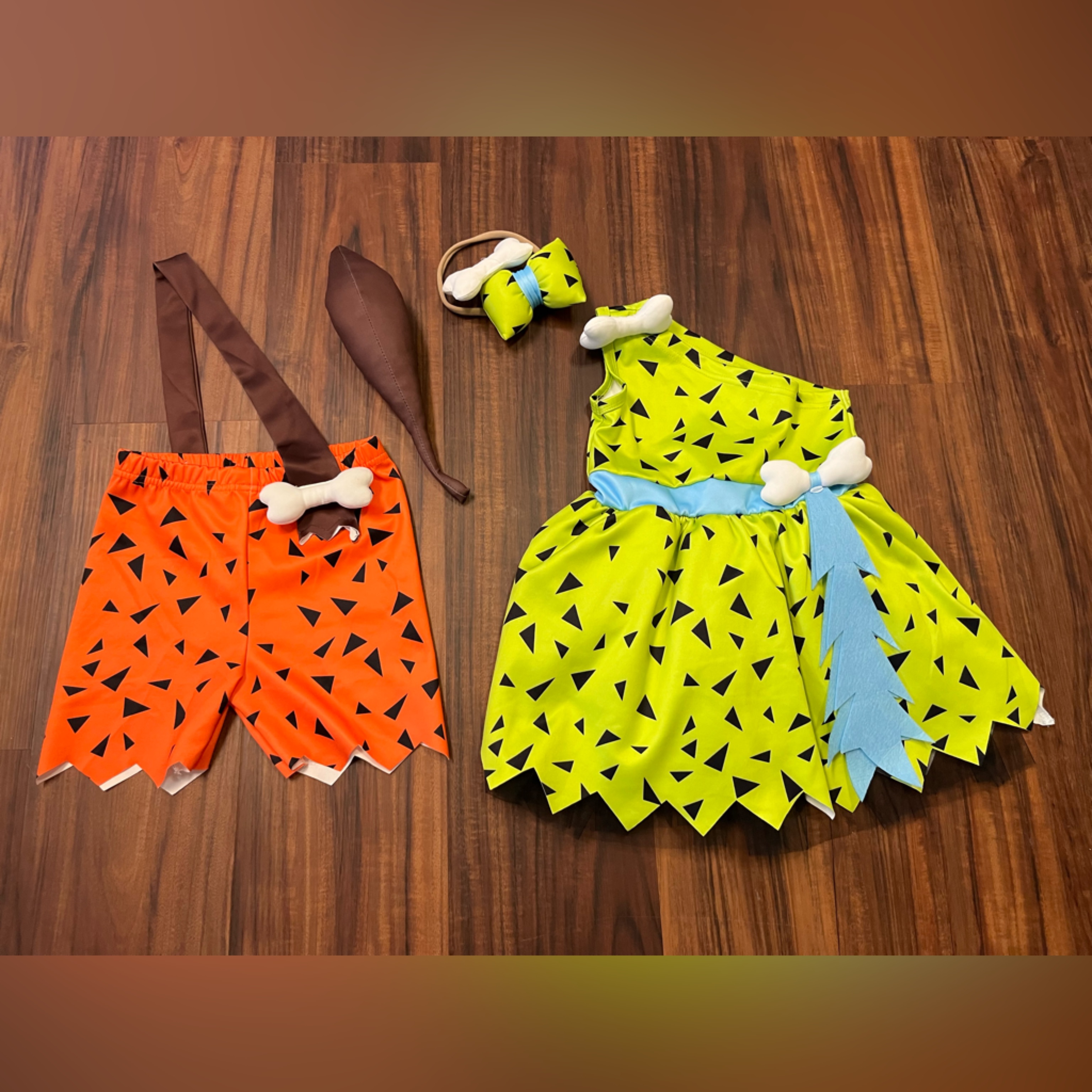 Euc Pebbles Bam Bam Costumes 34t